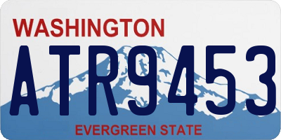 WA license plate ATR9453