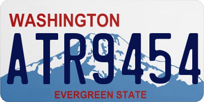 WA license plate ATR9454
