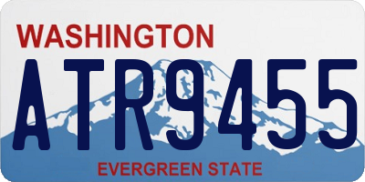 WA license plate ATR9455
