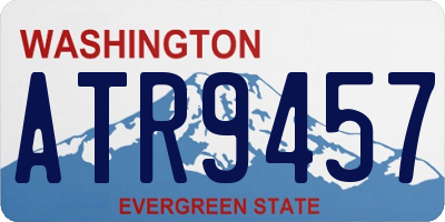 WA license plate ATR9457