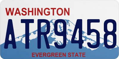 WA license plate ATR9458