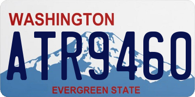 WA license plate ATR9460