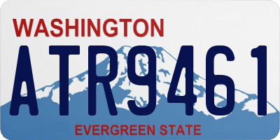 WA license plate ATR9461