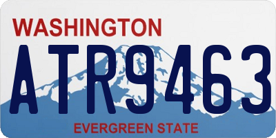WA license plate ATR9463
