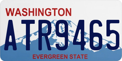 WA license plate ATR9465