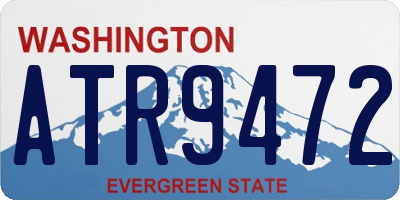 WA license plate ATR9472