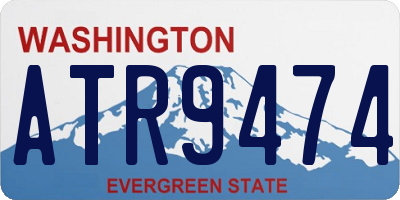 WA license plate ATR9474