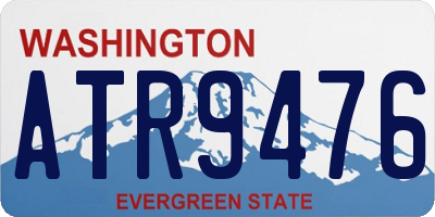 WA license plate ATR9476