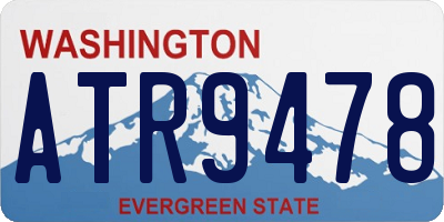 WA license plate ATR9478