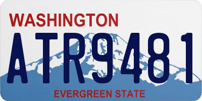 WA license plate ATR9481
