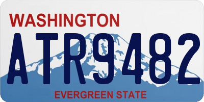 WA license plate ATR9482