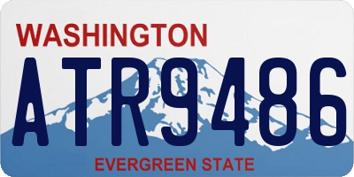 WA license plate ATR9486