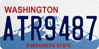 WA license plate ATR9487