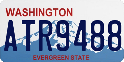 WA license plate ATR9488