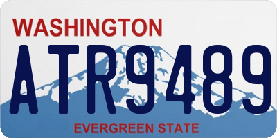 WA license plate ATR9489