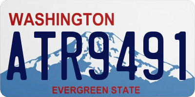 WA license plate ATR9491
