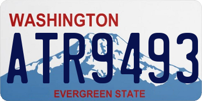 WA license plate ATR9493