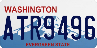 WA license plate ATR9496