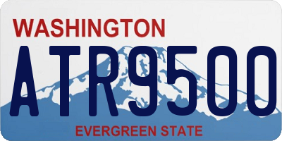 WA license plate ATR9500