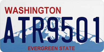 WA license plate ATR9501