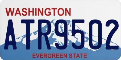 WA license plate ATR9502