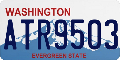 WA license plate ATR9503