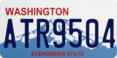 WA license plate ATR9504