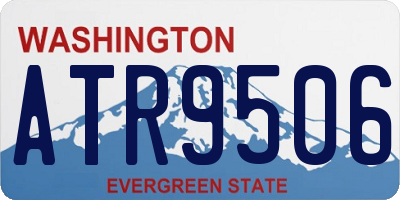 WA license plate ATR9506