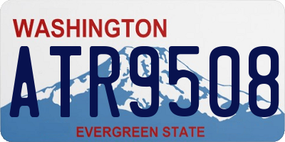 WA license plate ATR9508
