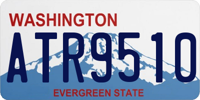 WA license plate ATR9510
