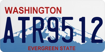 WA license plate ATR9512