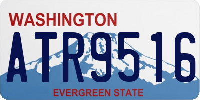 WA license plate ATR9516