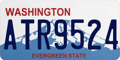WA license plate ATR9524