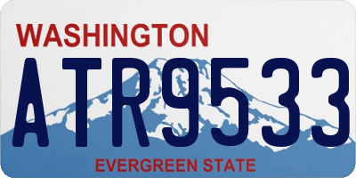 WA license plate ATR9533