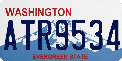 WA license plate ATR9534