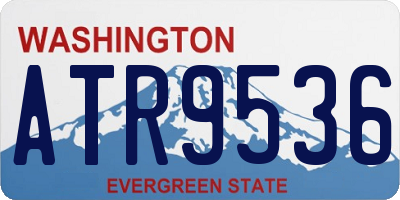 WA license plate ATR9536