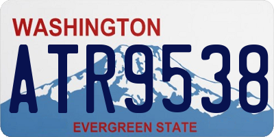 WA license plate ATR9538