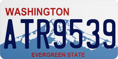 WA license plate ATR9539