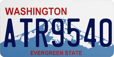 WA license plate ATR9540