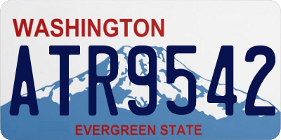 WA license plate ATR9542