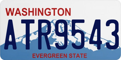 WA license plate ATR9543