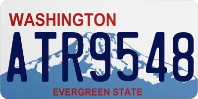WA license plate ATR9548