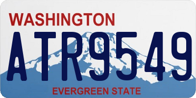 WA license plate ATR9549