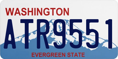 WA license plate ATR9551