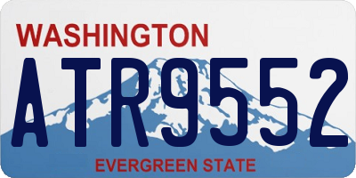 WA license plate ATR9552