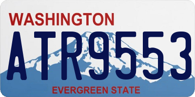 WA license plate ATR9553