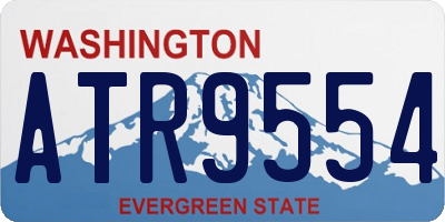 WA license plate ATR9554