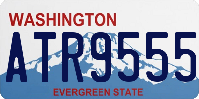 WA license plate ATR9555