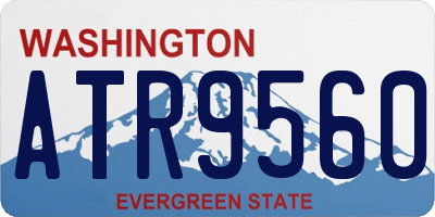 WA license plate ATR9560