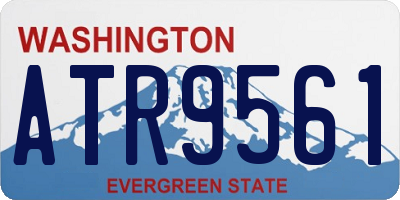 WA license plate ATR9561